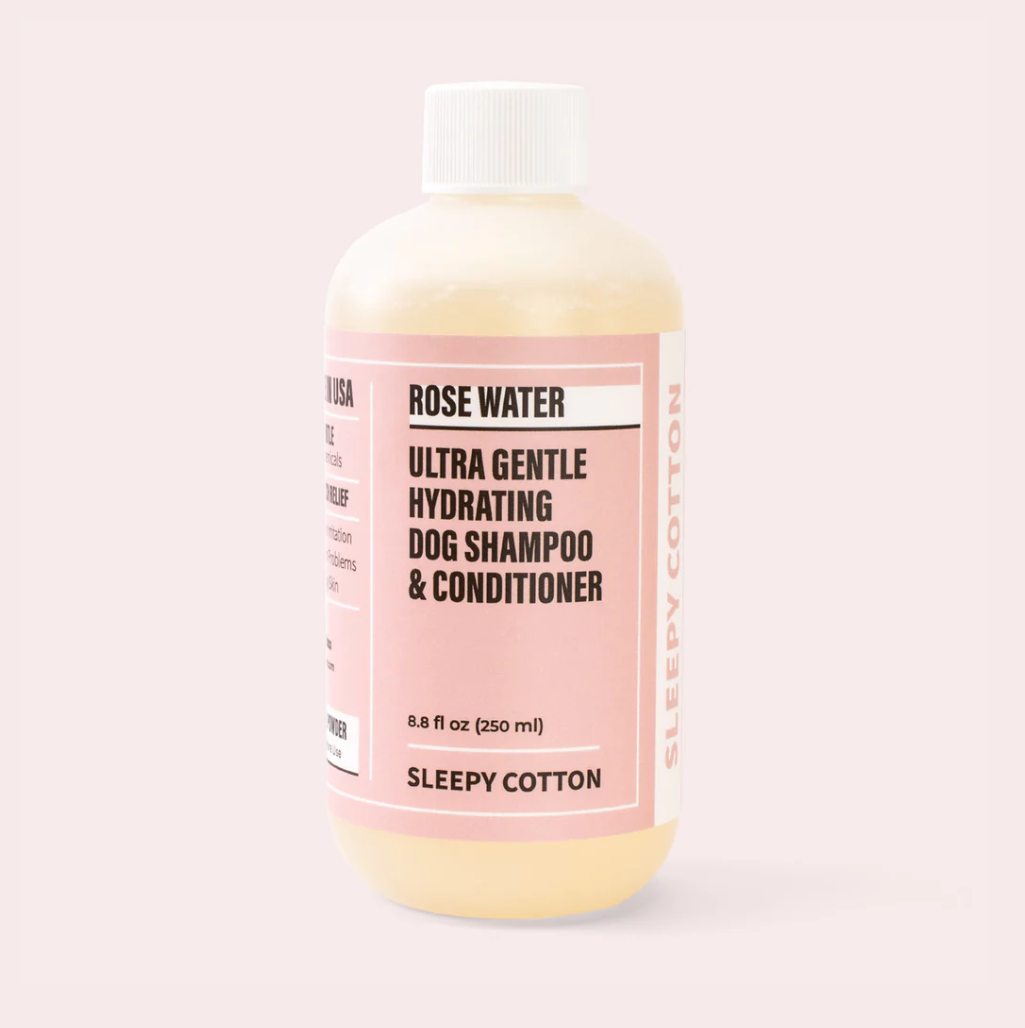 Sleepy Cotton Rose Water Ultra Gentle Soothing Dog Shampoo