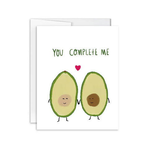 You Complete Me Avocados Card