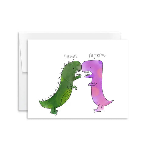 Hold Me Dinosaur Card
