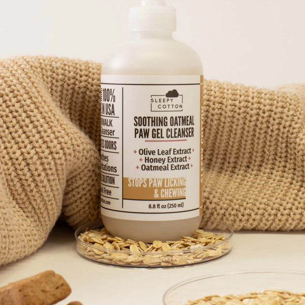 Sleepy Cotton Soothing Oatmeal Paw Gel Cleanser – The Long Dog Clothing Co.