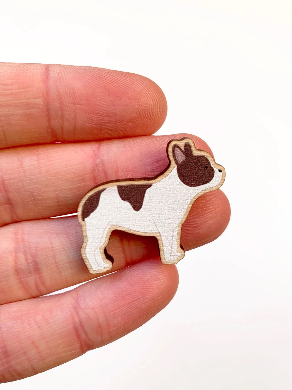 French Bulldog Wooden Pin
