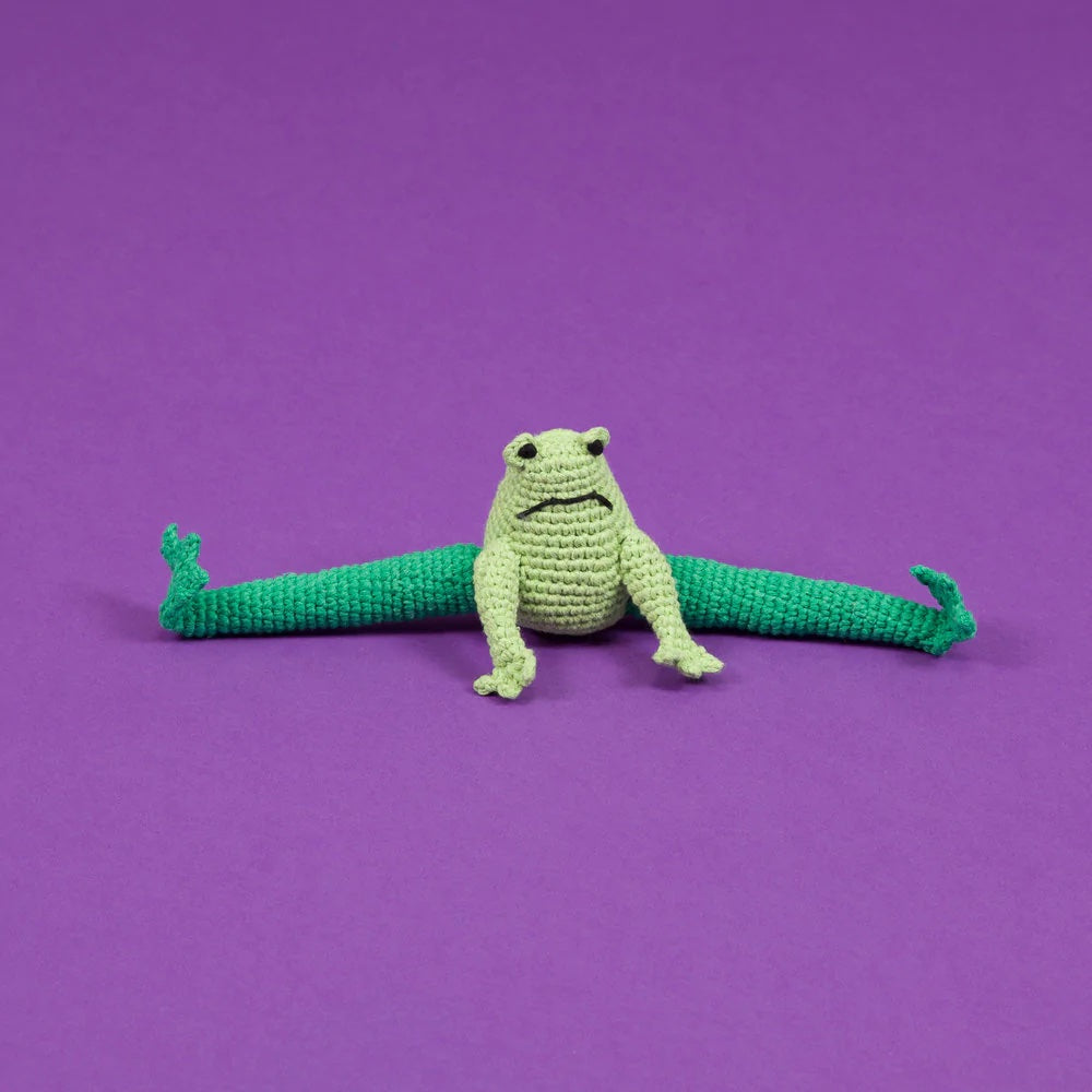 Hand Crochet Frog (Ware of the Dog)